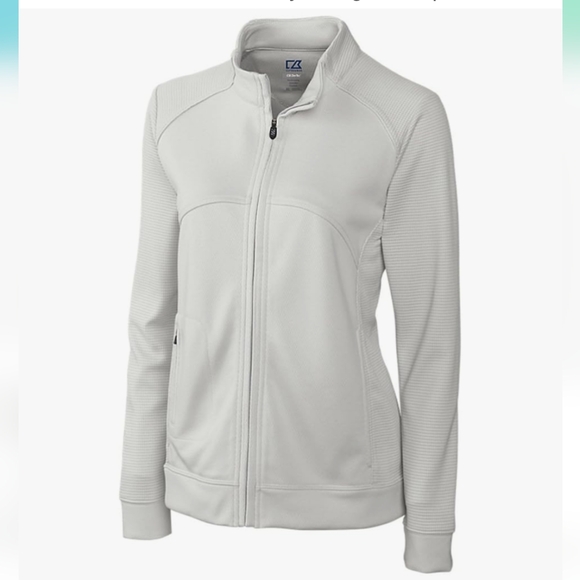 Women's Red Zip-Up Jacket - Picture 3 of 4